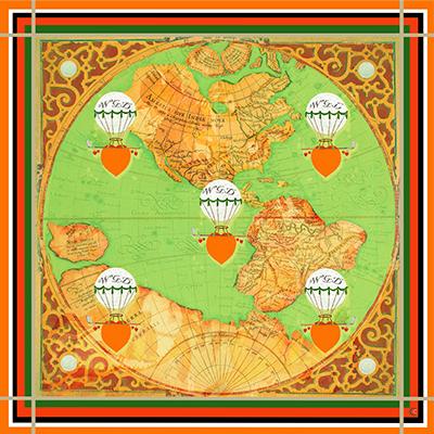 WGD Green Africa Silk Scarf