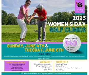 Womens Golf Clinics 2023 Facebook Post 300x251