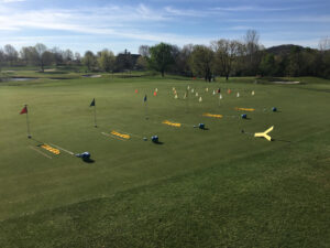 Putting Green Clinic Setup 2 300x225